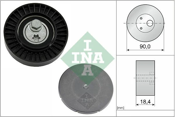 Tensioner Pulley, V-ribbed belt INA 531 0880 10
