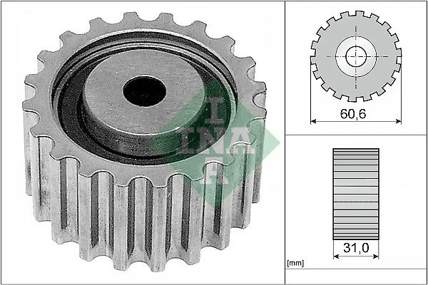 Deflection Pulley/Guide Pulley, timing belt INA 532 0220 10