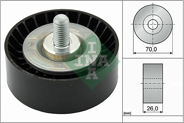 Deflection/Guide Pulley, V-ribbed belt INA 532 0475 10