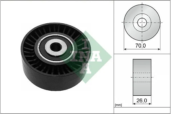 Deflection/Guide Pulley, V-ribbed belt INA 532 0544 10