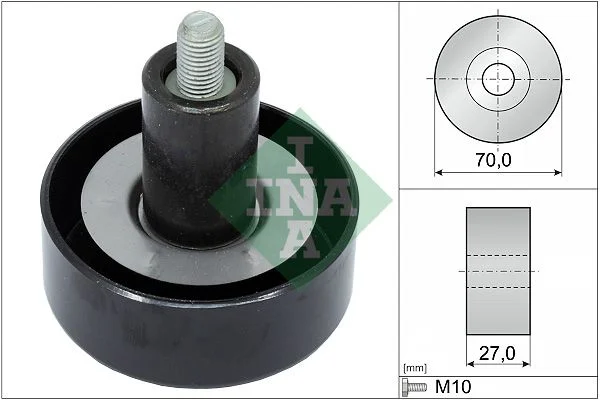 Deflection/Guide Pulley, V-ribbed belt INA 532 0657 10