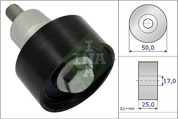 Deflection Pulley/Guide Pulley, timing belt INA 532 0753 10