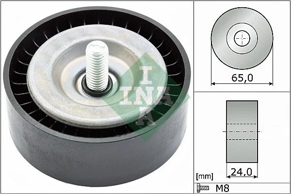 Deflection/Guide Pulley, V-ribbed belt INA 532 0782 10
