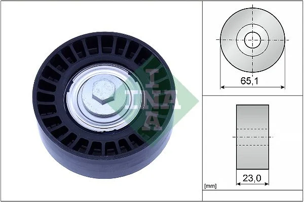 Deflection/Guide Pulley, V-ribbed belt INA 532 0882 10
