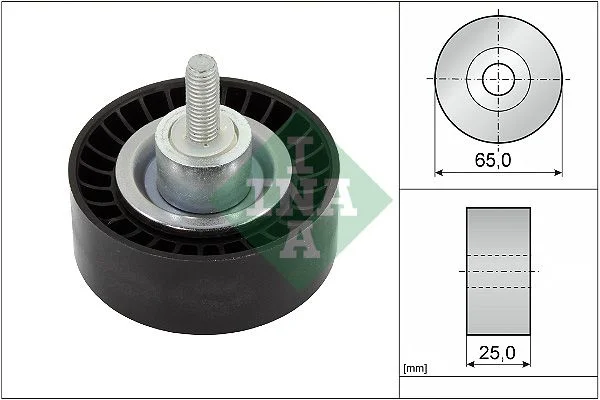 Deflection/Guide Pulley, V-ribbed belt INA 532 0886 10