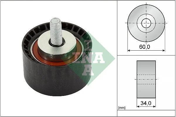 Deflection Pulley/Guide Pulley, timing belt INA 532 0888 10