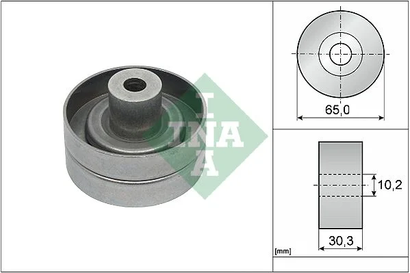 Deflection/Guide Pulley, V-ribbed belt INA 532 0910 10
