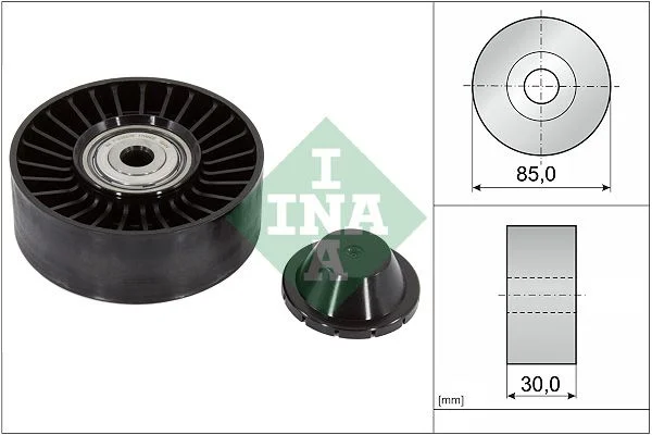 Deflection/Guide Pulley, V-ribbed belt INA 532 0920 10