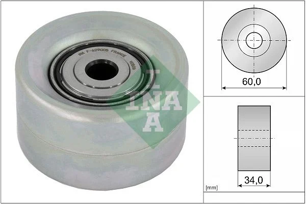 Deflection/Guide Pulley, V-ribbed belt INA 532 0921 10