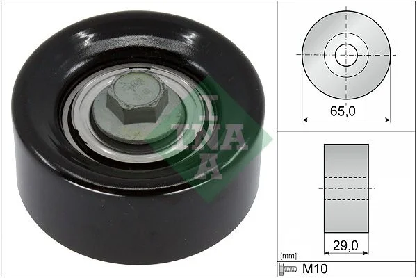 Deflection/Guide Pulley, V-ribbed belt INA 532 0936 10