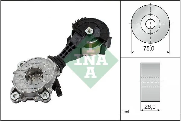 Belt Tensioner, V-ribbed belt INA 534042610