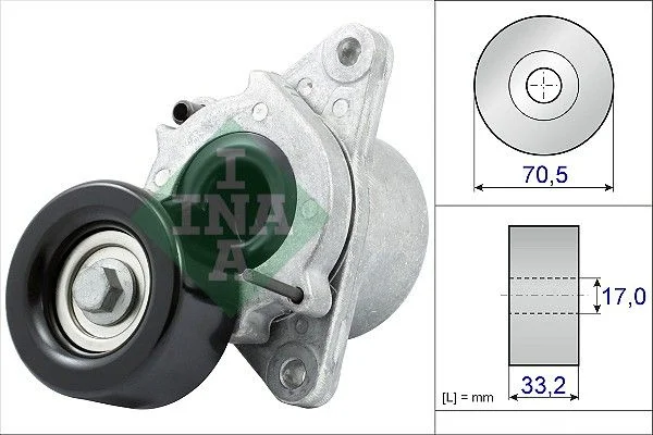 Belt Tensioner, V-ribbed belt INA 534 0435 10