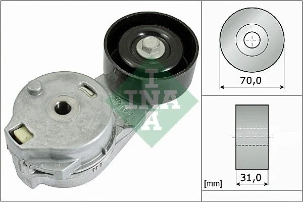 Belt Tensioner, V-ribbed belt INA 534054810