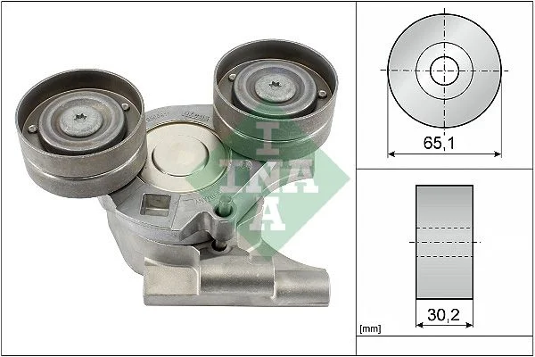 Belt Tensioner, V-ribbed belt INA 534 0682 10
