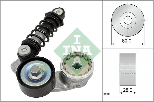 Belt Tensioner, V-ribbed belt INA 534 0737 10
