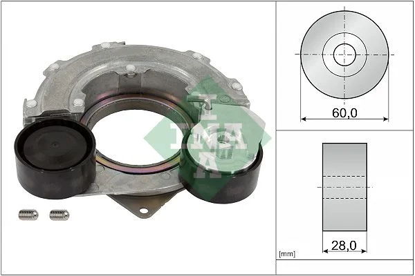 Belt Tensioner, V-ribbed belt INA 534088210