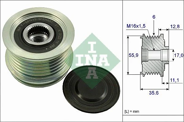 Alternator Freewheel Clutch INA 535 0041 10