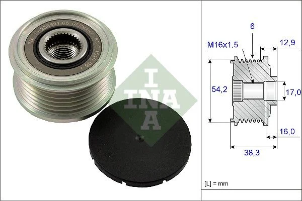 Alternator Freewheel Clutch INA 535006210