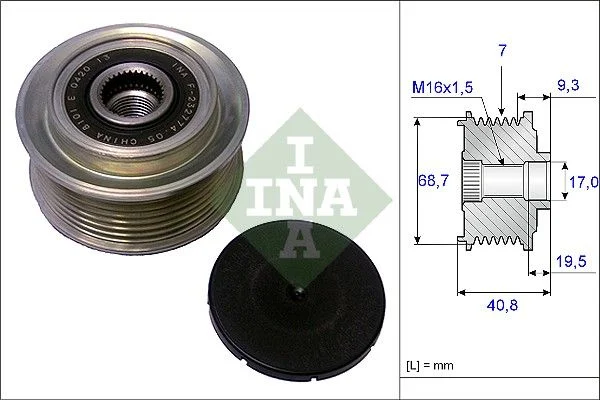 Alternator Freewheel Clutch INA 535 0079 10