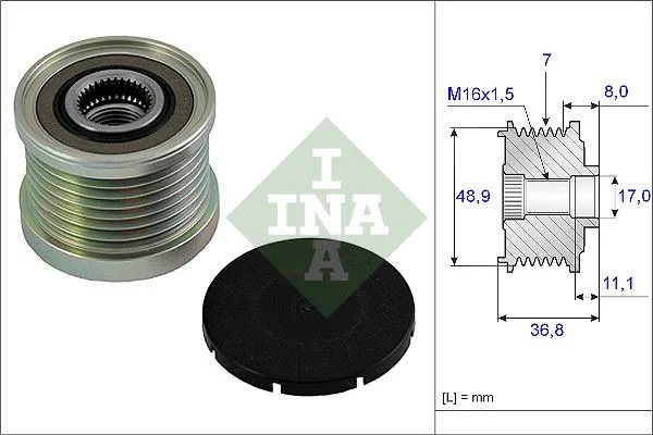 Alternator Freewheel Clutch INA 535 0081 10