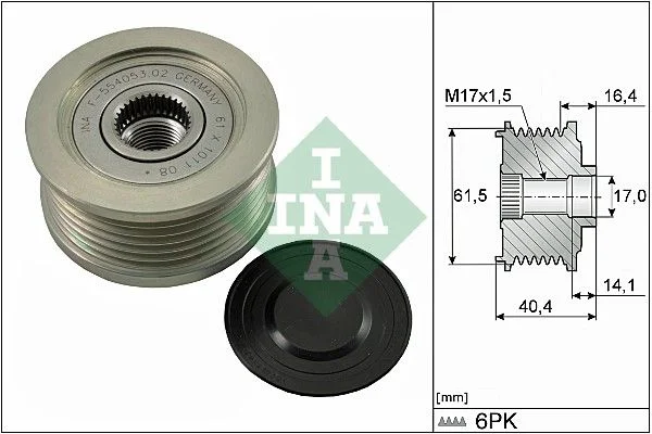 Alternator Freewheel Clutch INA 535 0115 10
