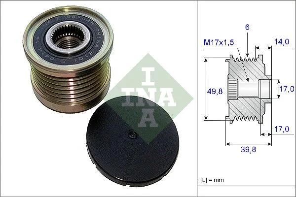 Alternator Freewheel Clutch INA 535 0146 10