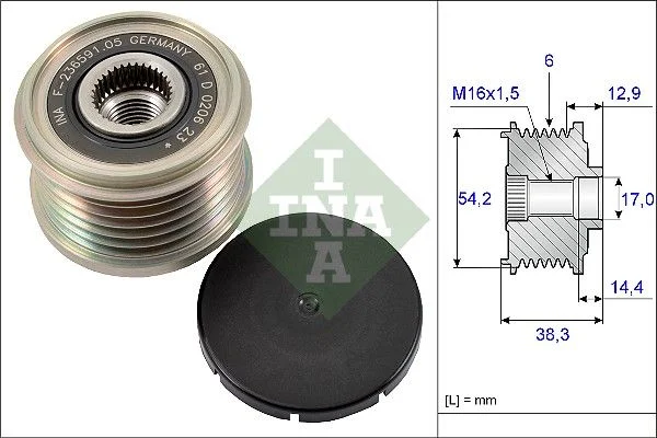 Alternator Freewheel Clutch INA 535 0194 10