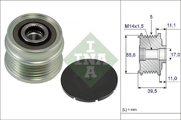 Alternator Freewheel Clutch INA 535 0218 10