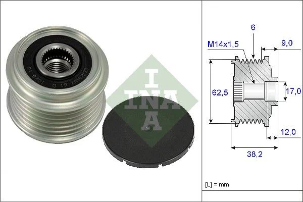 Alternator Freewheel Clutch INA 535 0219 10