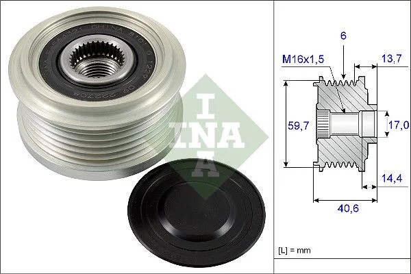 Alternator Freewheel Clutch INA 535 0228 10