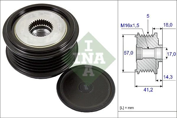 Alternator Freewheel Clutch INA 535 0248 10