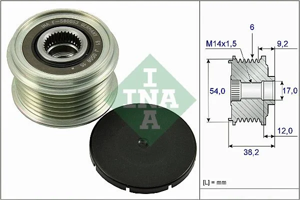Alternator Freewheel Clutch INA 535 0263 10