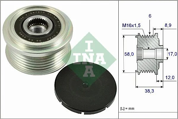 Alternator Freewheel Clutch INA 535 0266 10