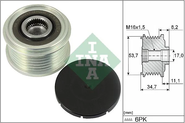 Alternator Freewheel Clutch INA 535032710