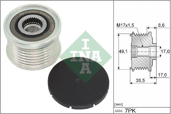 Alternator Freewheel Clutch INA 535 0344 10