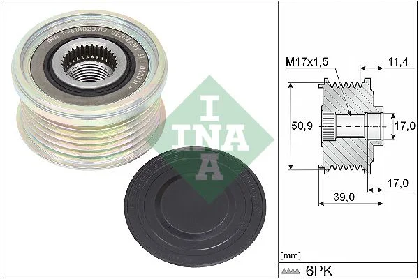 Alternator Freewheel Clutch INA 535035810