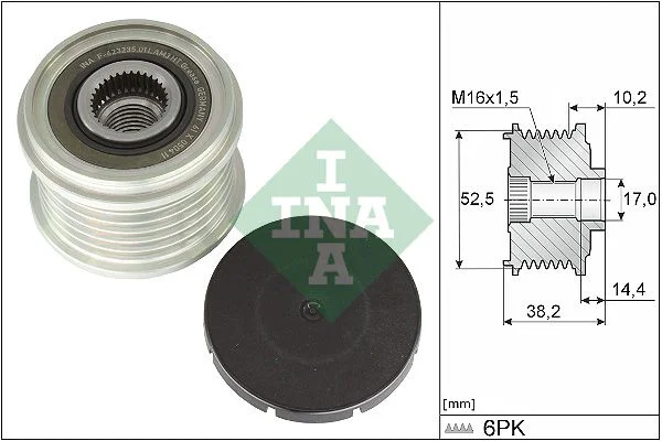 Alternator Freewheel Clutch INA 535 0369 10