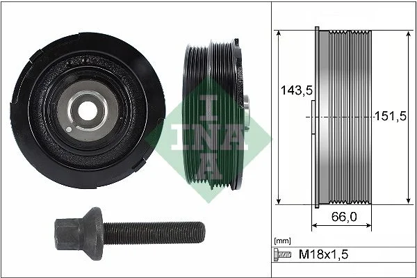 Belt Pulley, crankshaft INA 544006920