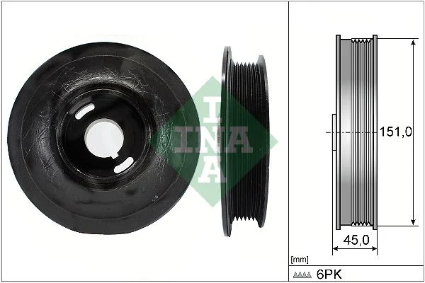 Belt Pulley, crankshaft INA 544007210