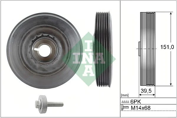 Belt Pulley, crankshaft INA 544009020