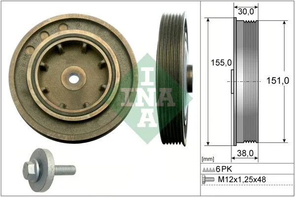 Belt Pulley, crankshaft INA 544010120