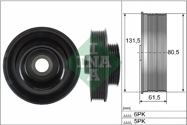 Belt Pulley, crankshaft INA 544014110