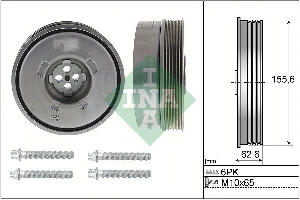 Belt Pulley Set, crankshaft INA 544050120