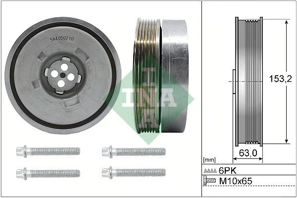 Belt Pulley Set, crankshaft INA 544050220