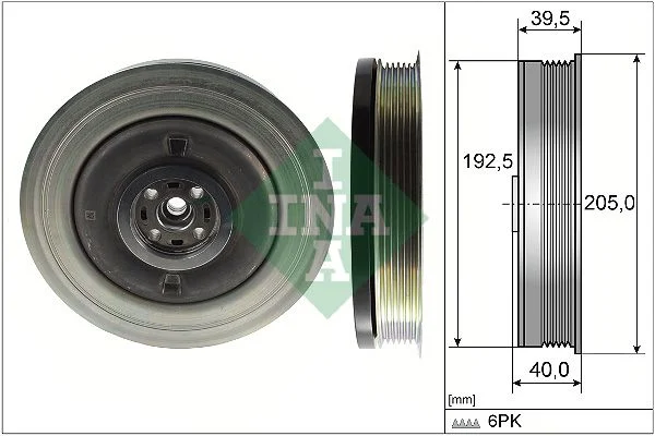 Belt Pulley, crankshaft INA 544 0503 10