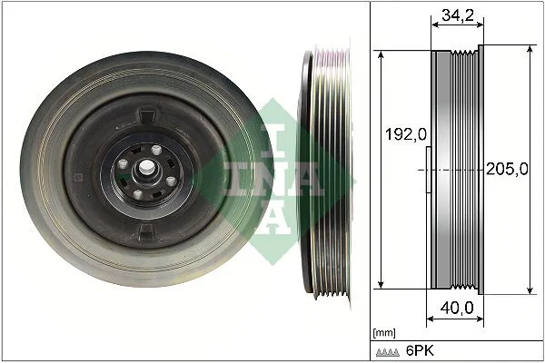 Belt Pulley, crankshaft INA 544050410