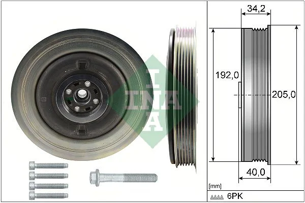 Belt Pulley, crankshaft INA 544 0504 20
