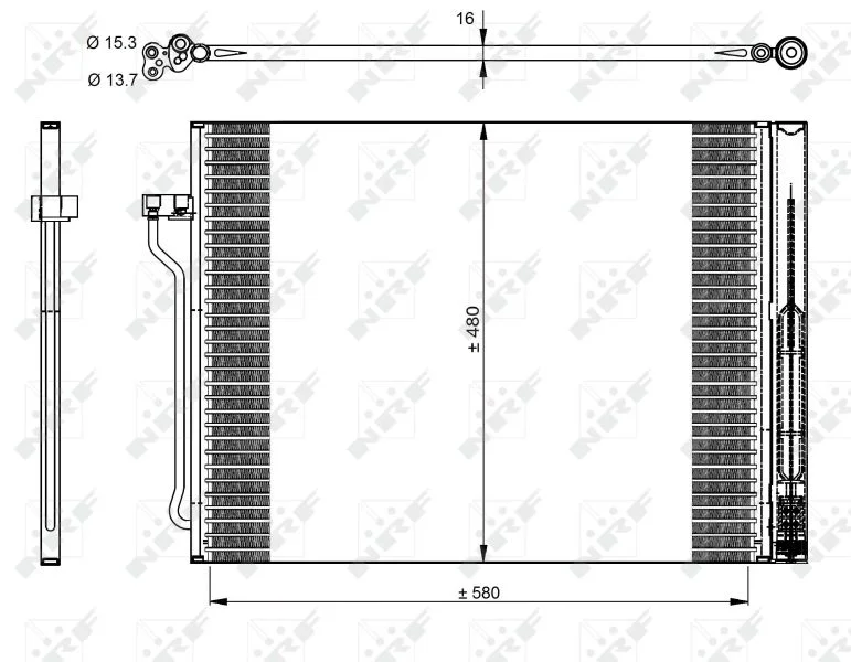 Condenser, air conditioning NRF 350325