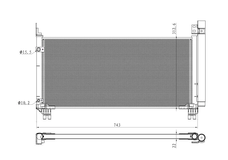 Condenser, air conditioning NRF 350466