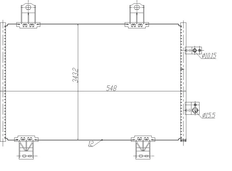 Condenser, air conditioning NRF 350480